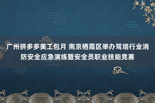 广州拼多多美工包月 南京栖霞区举办驾培行业消防安全应急演练暨安全员职业技能竞赛