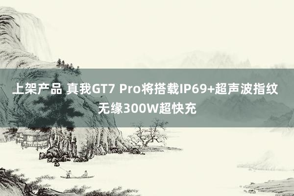 上架产品 真我GT7 Pro将搭载IP69+超声波指纹 无缘300W超快充