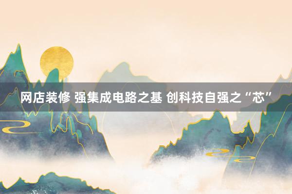 网店装修 强集成电路之基 创科技自强之“芯”